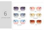 frameless-square-sunglasses - Viexta