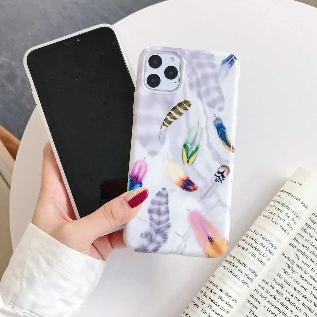 Geometric Marble Cases for IPHONE - Viexta