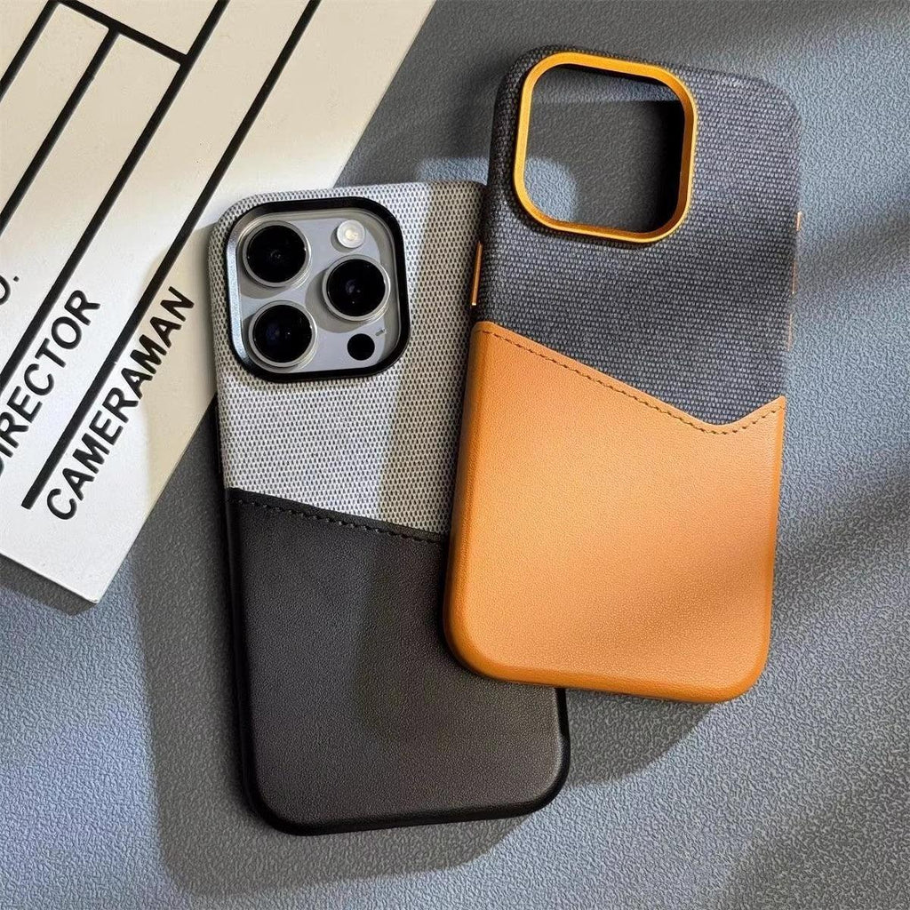 Cloth Pattern Leather Magnetic Suction iPhone case - Viexta