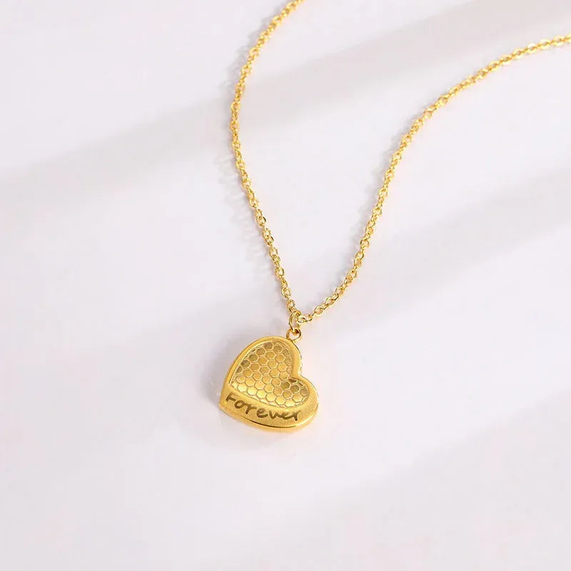 Titanium Steel Women's Zircon Clavicle Chain - Viexta