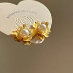 Retro Hong Kong Golden Versatile Earrings - Viexta