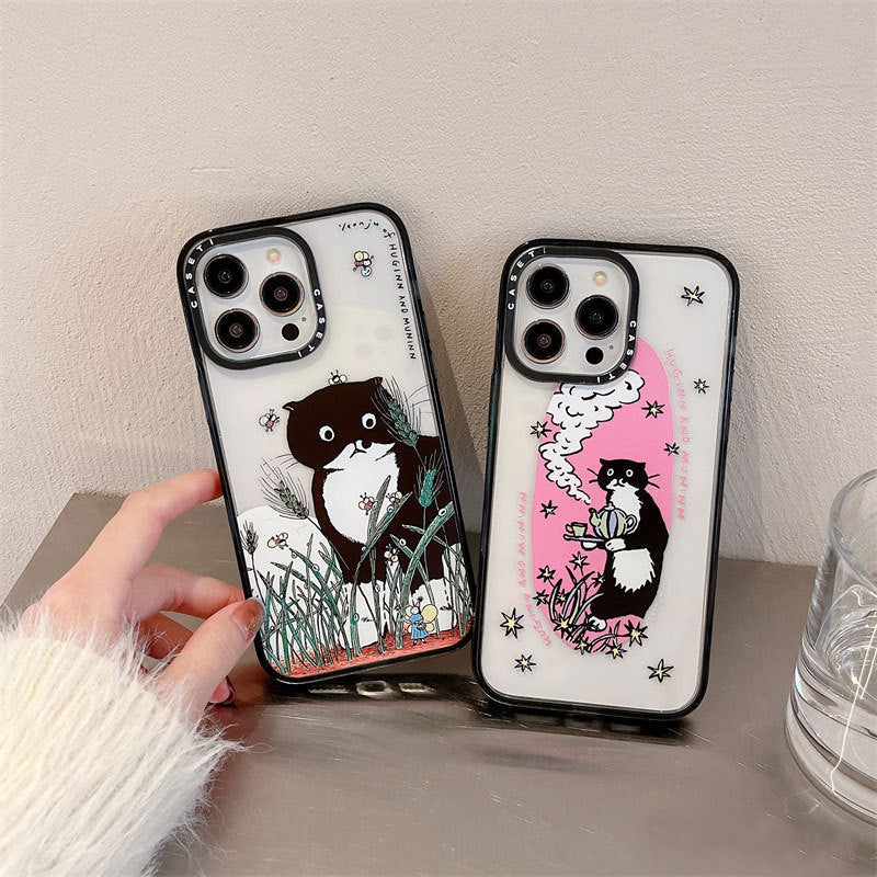 Little Black Cat iPhone Case