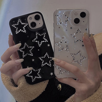 Rhinestone Black XINGX iPhone Case