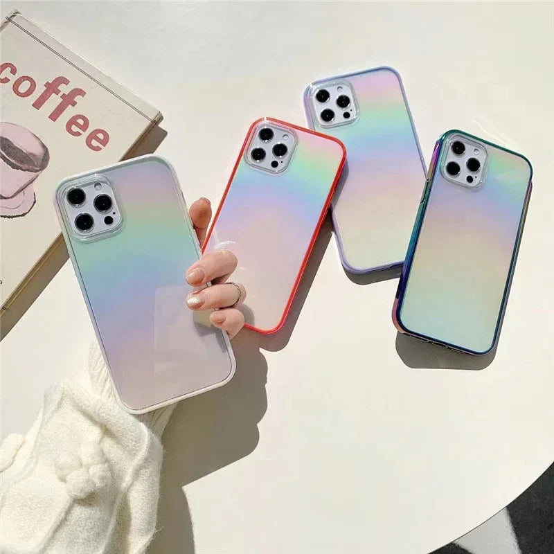 Colorful Transparent 2-in-1 iPhone Case - Viexta