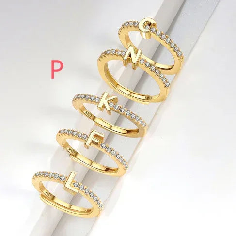 s925-sterling-silver-micro-inlaid-letters-ring - Viexta