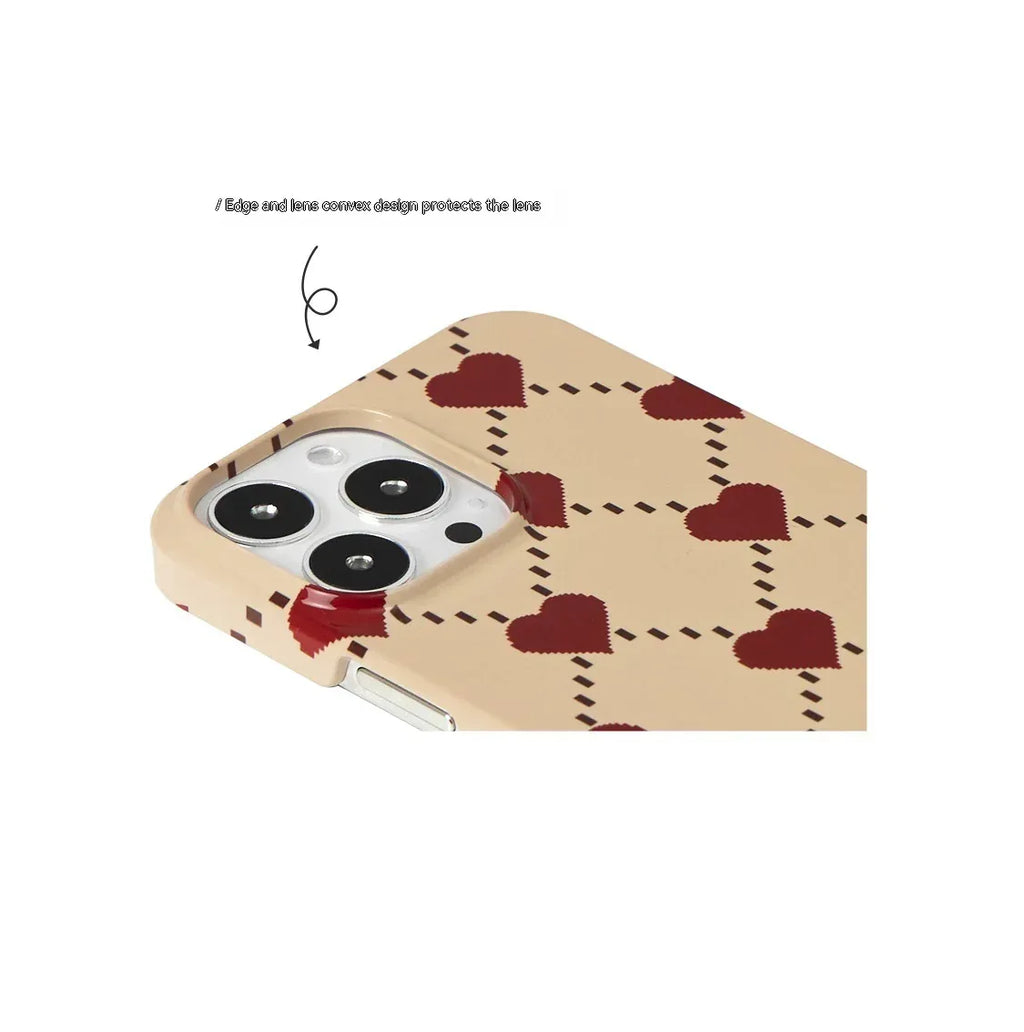Autumn Winter Retro Heart iPhone Case - Viexta