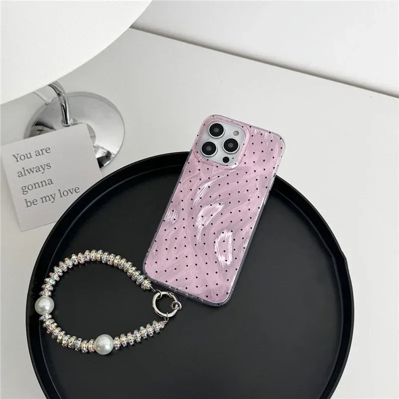 elegant-purple-polka-dot-bow-iphone-case - Viexta
