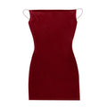 Suede Solid Color Mid-waist Dress - Viexta
