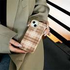 Plaid Letters Luck Phone Case - Viexta