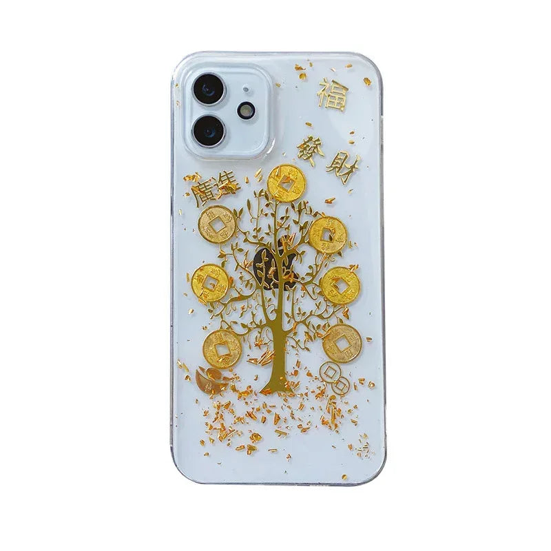 Phone Shell Transparent Glue Drip iPhone case - Viexta