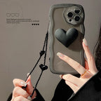 three-dimensional-wave-dark-love-iphone-case - Viexta