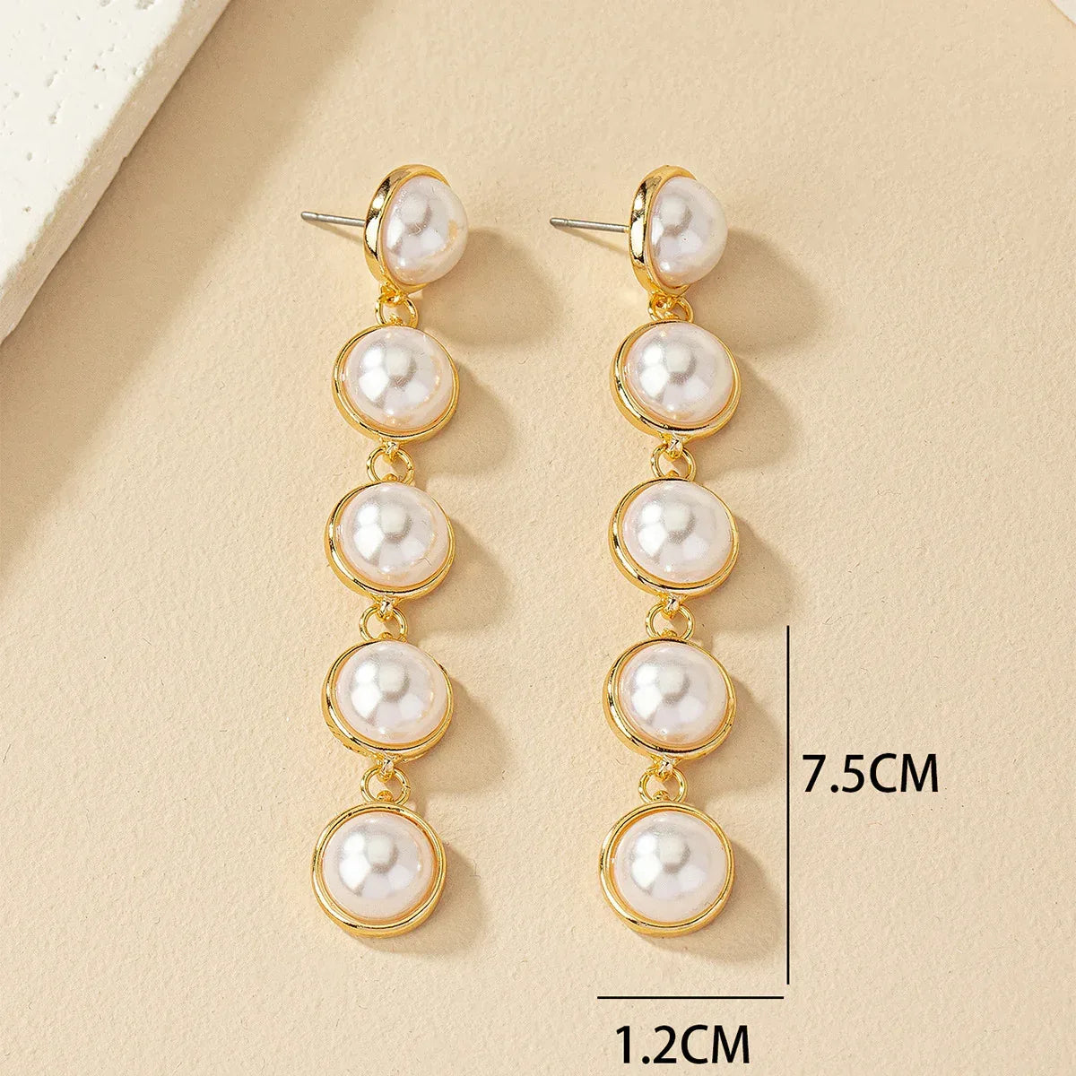 Pearl Long Versatile Elegant Tassel Earrings - Viexta