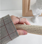 18k Hollow oval Ring