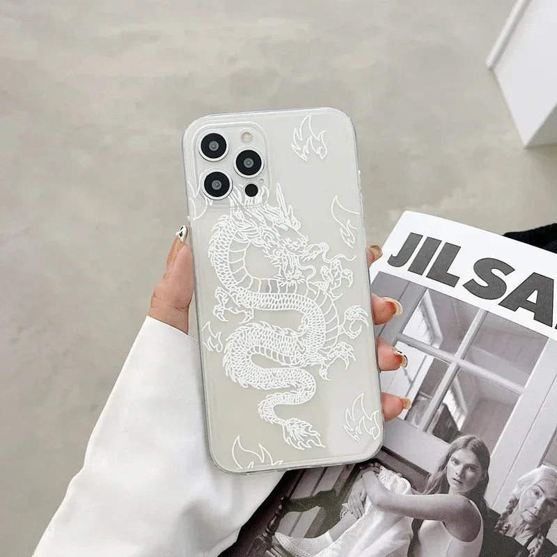 Chinese Dragon Transparent iPhone Case - Viexta