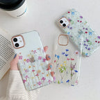 Fresh Flowers And Grass iPhone Case - Viexta