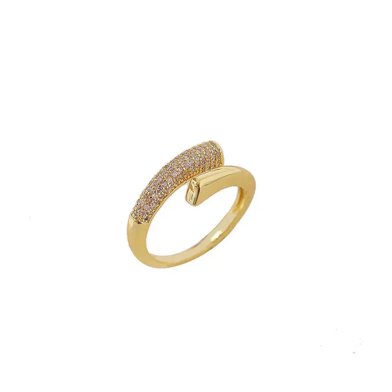 Diamond Gold Plated Ring - Viexta