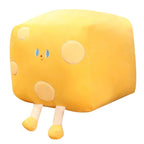 Children's Cube Butter And Cheese Pillow Plush Toys - Viexta
