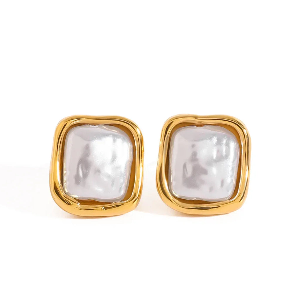 Stainless Steel Pearl Ring - Viexta