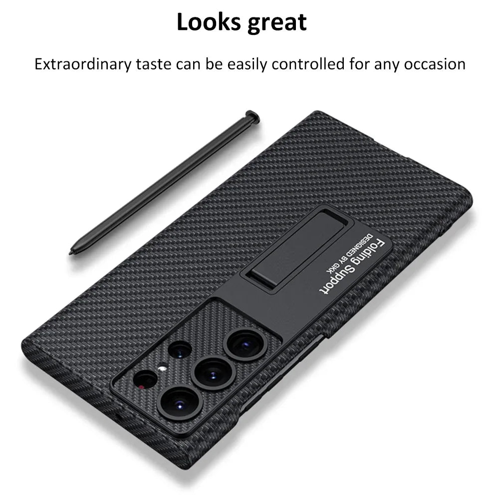 Precision Hole Anti-Drop Leather Samsung Case - Viexta