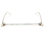 Lensless Rhinestone Colored Glasses Frame