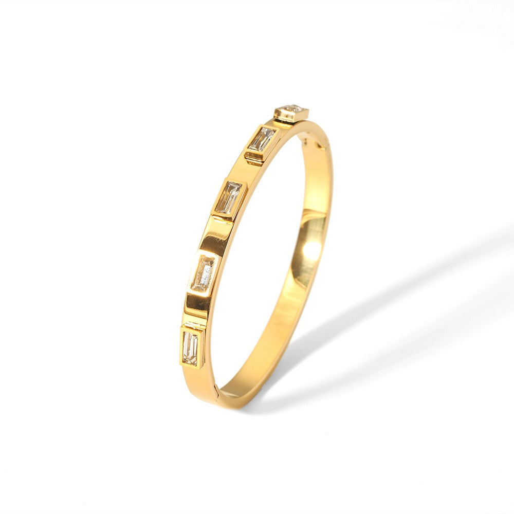 Stainless Steel Zircon Bracelet