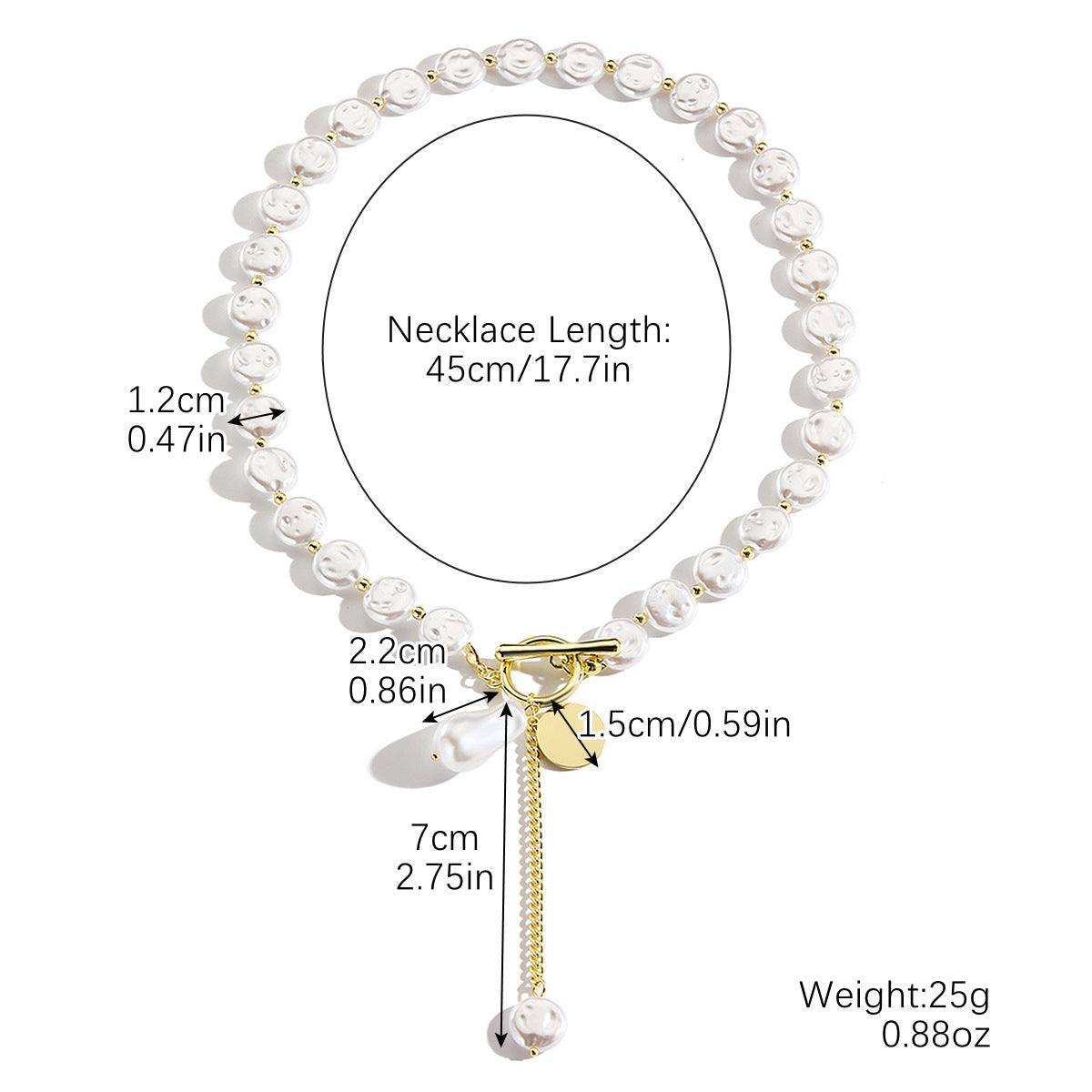 Light Luxury High-grade Long Pearl Chain