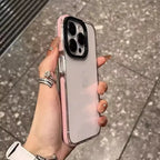 Contrast Color Transparent Drop-resistant iPhone Case - Viexta