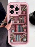 Shockproof Retro Bookshelf iPhone Case