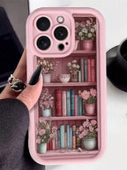 Shockproof Retro Bookshelf iPhone Case