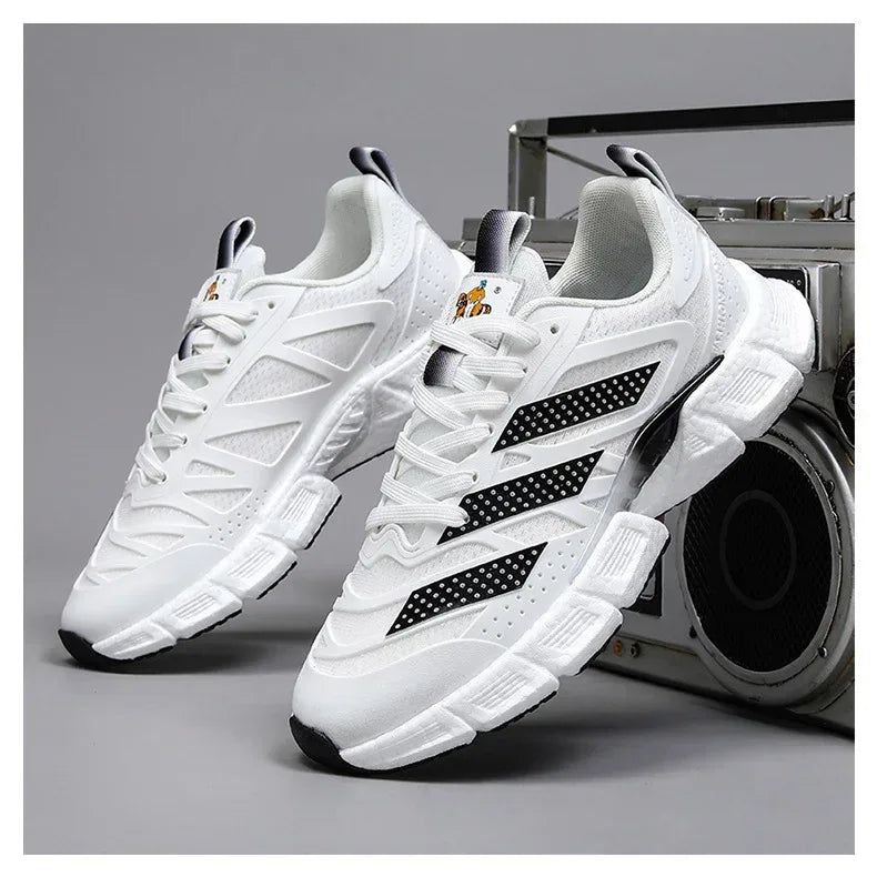 Mesh Breathable Trendy Popcorn Sneakers - Viexta