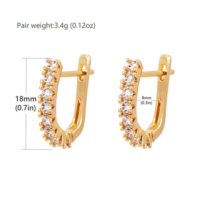 Classic Zircon Women's Earrings