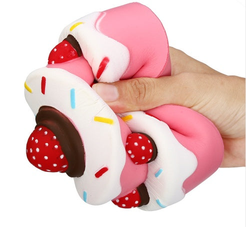 Jumbo Strawberry Cake Scented Squishy toy