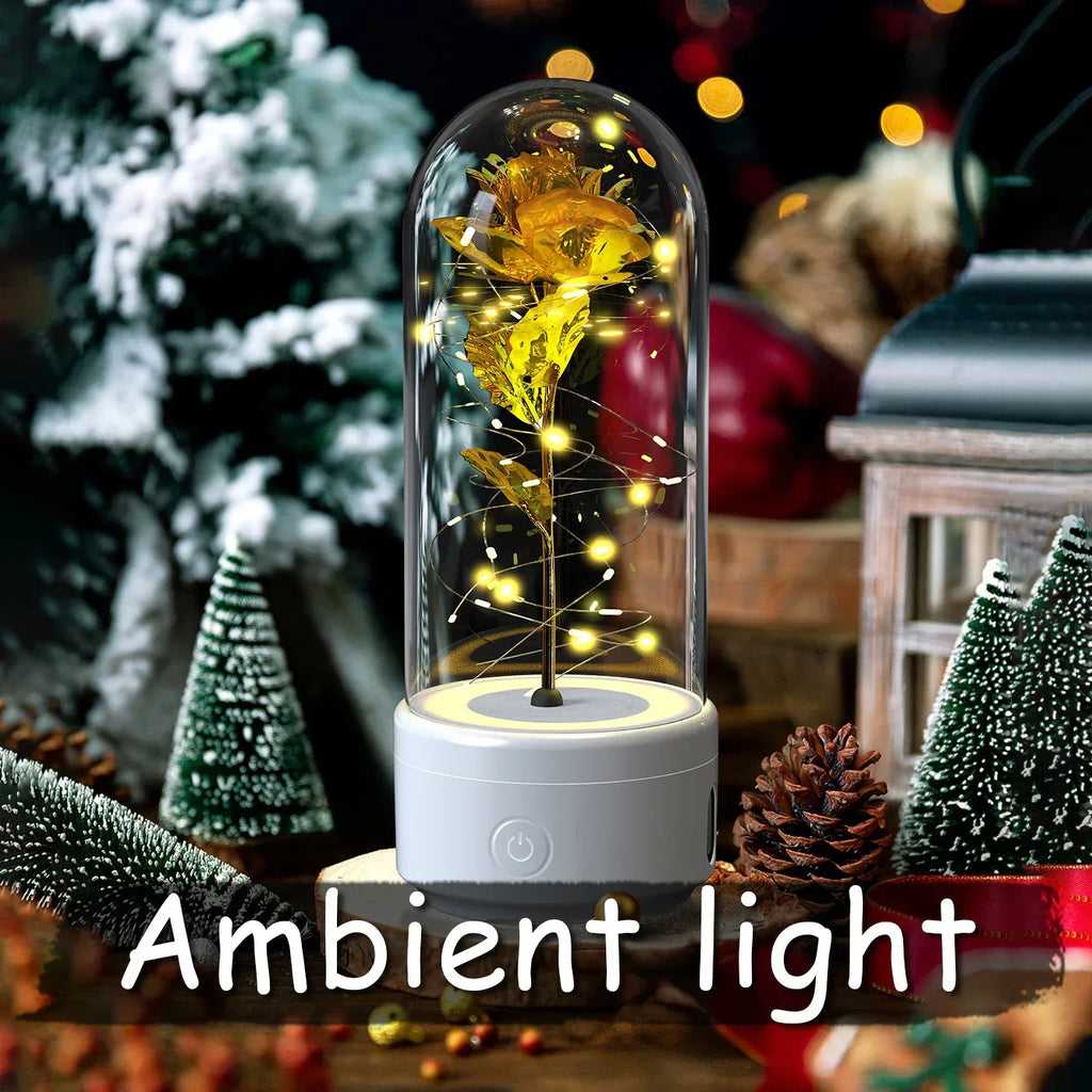 2 In 1 Rose LED Light with Bluetooth Speaker - Viexta