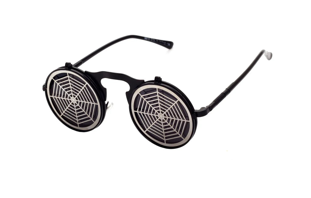 Men's Casual Retro Metal Punk Steam Flip Sunglasses - Viexta