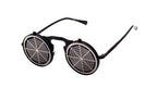 Men's Casual Retro Metal Punk Steam Flip Sunglasses - Viexta