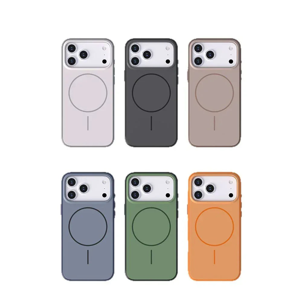 Magnetic Matte Silicone iPhone Case - Viexta