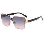 Minimalist Light Luxury Half Frame Sunglasses - Viexta