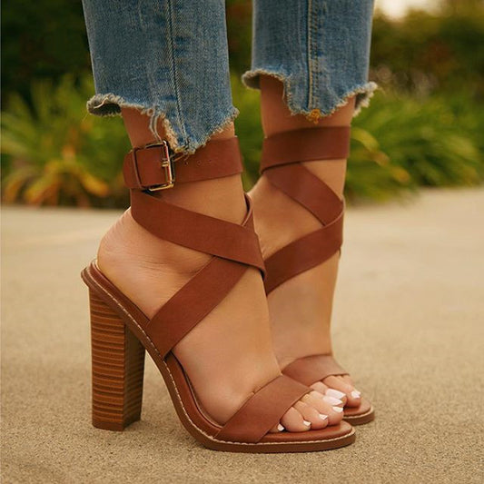 Plus-size chunky heels