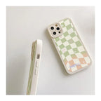Checkerboard Flower Smile iPhone Case - Viexta
