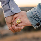 18K Irregular Flower Ring