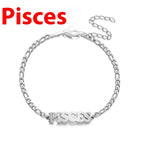Stainless Steel Zodiac printed Bracelet
