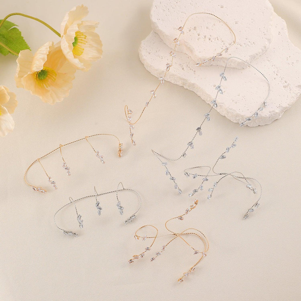 Zircon Leaves Finger Chain - Viexta