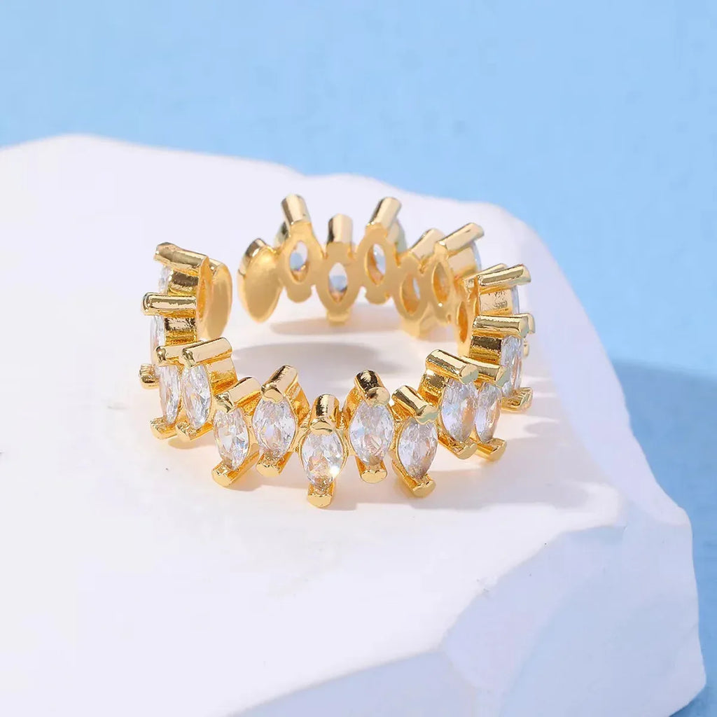 Double Layer Zircon Ring - Viexta