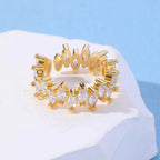 Double Layer Zircon Ring - Viexta