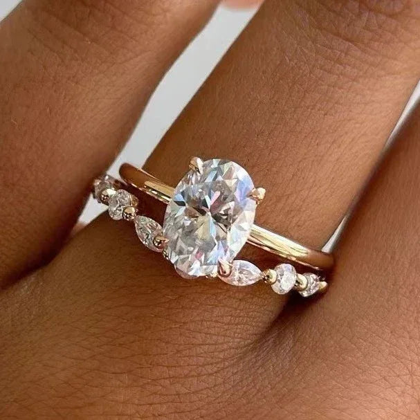 Simulation Moissanite Diamond Ring - Viexta