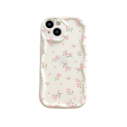 Cream Pattern Transparent iPhone Case