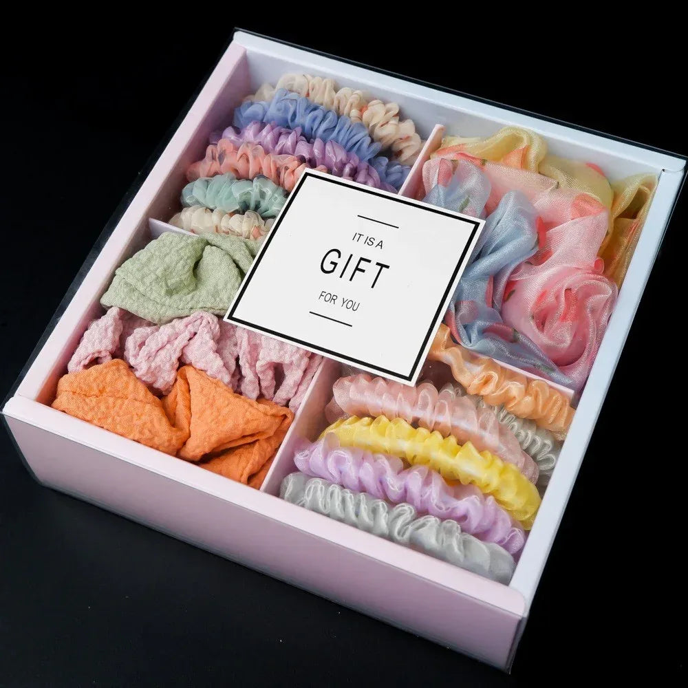 Large Hair Scrunchies Gift Hamper - Viexta