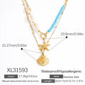Double-layer Twin Titanium Steel Pendant Clavicle Chain - Viexta