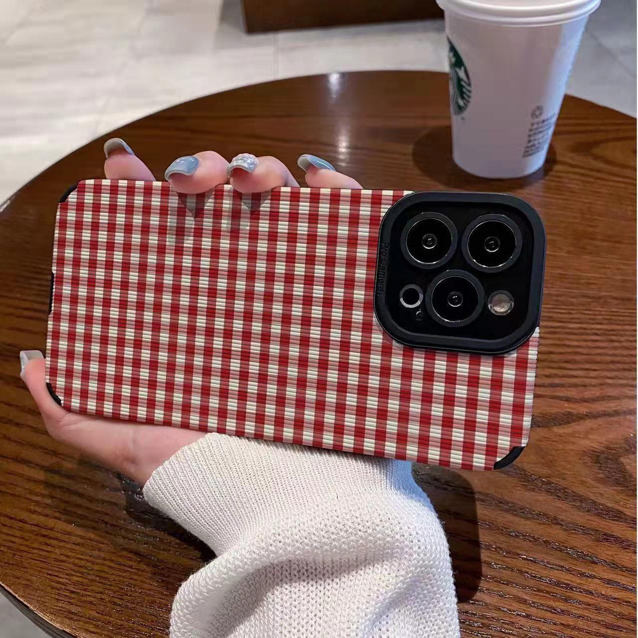 Encased Soft Plaid iPhone Cases - Viexta