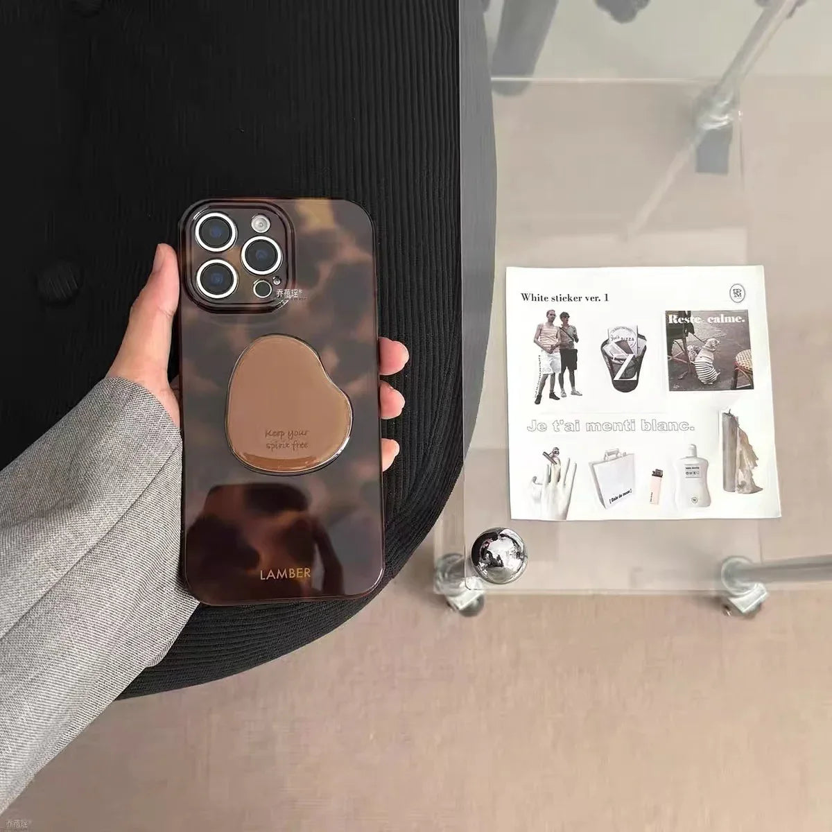 Brown Leopard Print Casual iPhone Case - Viexta